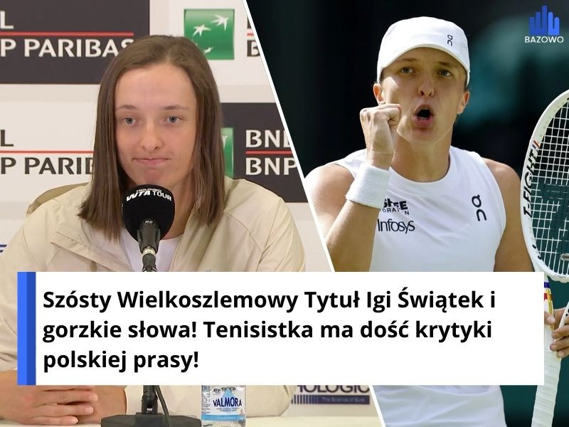 Szósty Wielkoszlemowy Tytuł Igi Świątek i gorzkie słowa! Tenisistka ma dość krytyki polskiej prasy!